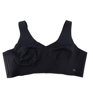 Honeylove Black Bra Bralette Sports Size 1x Boning on Sides No Padding